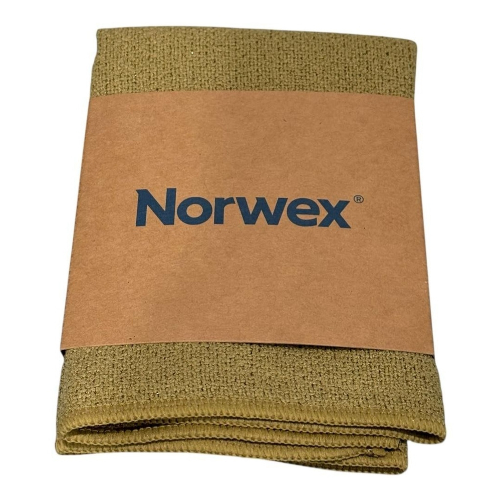 Norwex Microfiber Cleaning Cloth Olive Green Reusable Chemical-Free Towel New